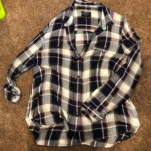 Madewell Hanna Plaid Classic Ex-boyfriend buttonup